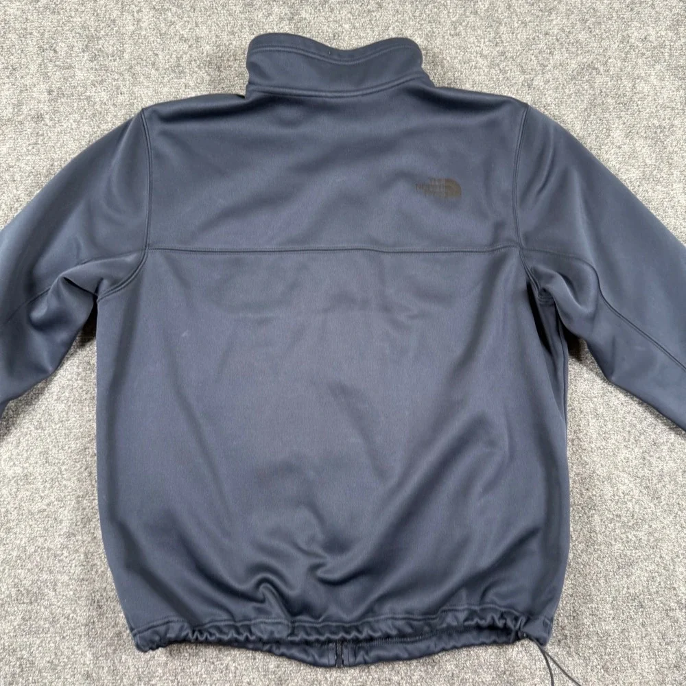 The North Face Jacket Large Navy Blue Windwall Full Zip Fleece Lined Outdoor Men